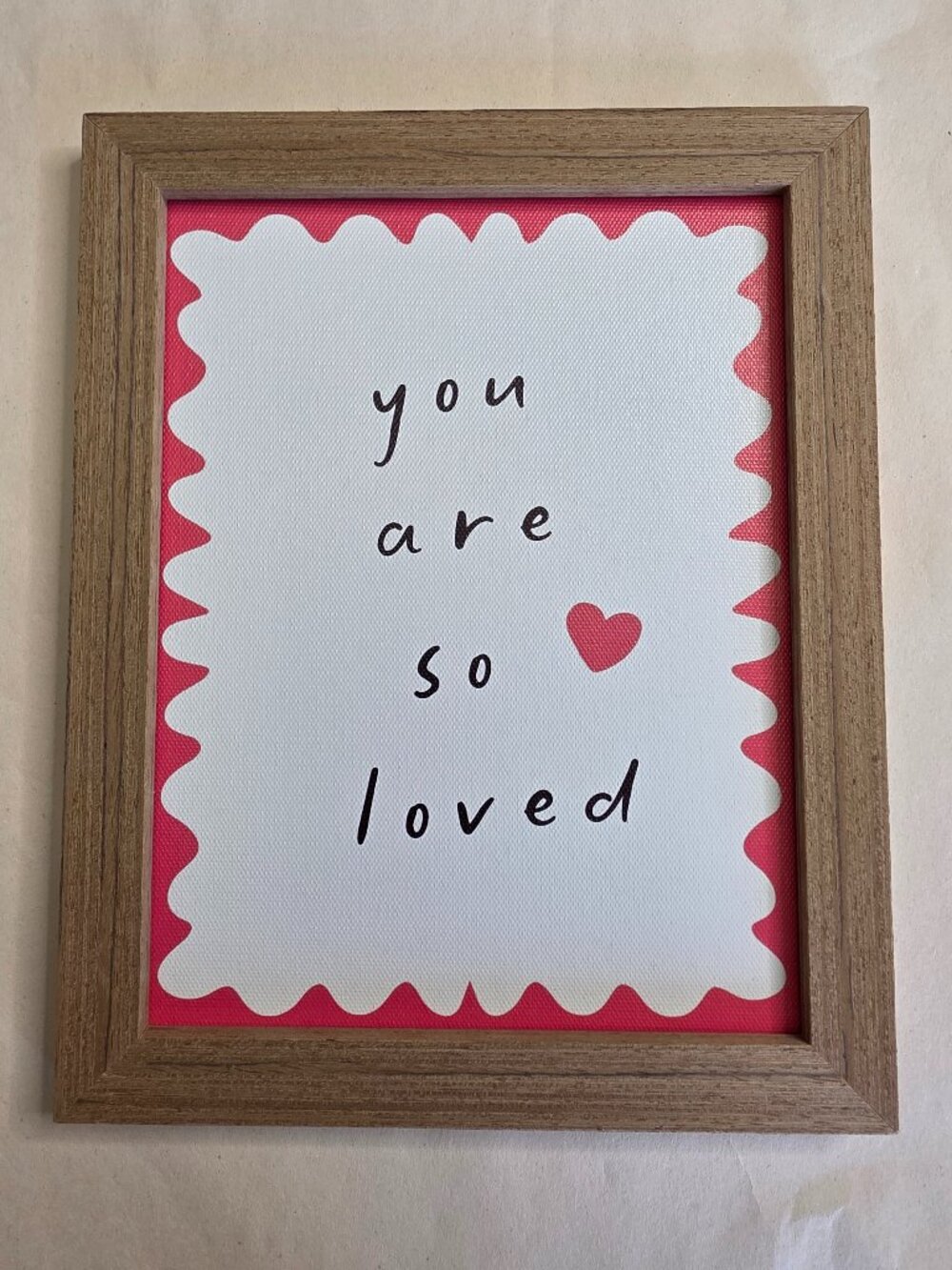 You Are So Loved Wood Framed Nursery Wall Art 8x10